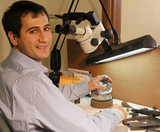 Rami Kanazeh, co-owner and expert gem setter.