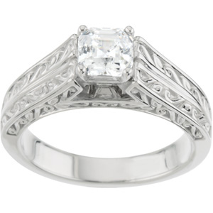 Filigree, Cathedral-Style Engagment Ring