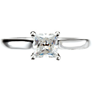 Cathedral-Style Solitaire Engagement Ring Mounting