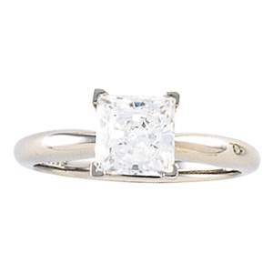 Two-Tone Solitaire Engagement Ring