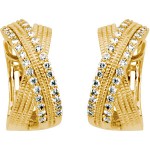 Diamond & Yellow Gold Earrings, Clarion Fine Jewelry, Fairfax VA, Washington DC