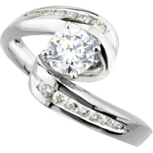 Bypass Engagment, Wedding Ring Set
