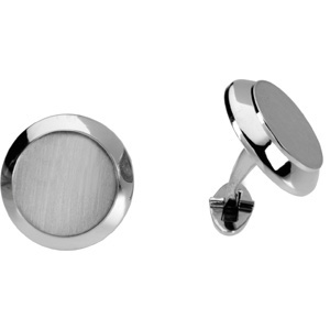 Best Fathers Day Gifts: Men's Platinum Cuff Links, right side
