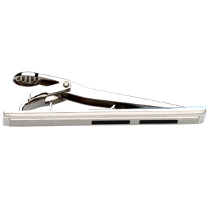 Tie Bar, Stainless Steel and Enamel, side view