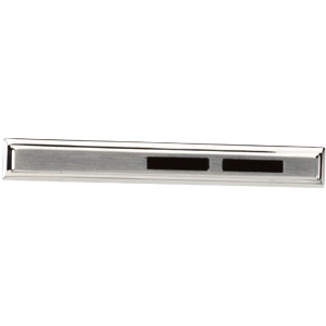 Tie Bar, Stainless Steel and Black Enamel