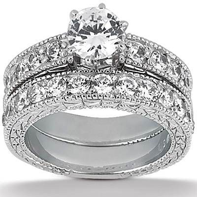 ClarionFineJewelry – Filigree Cathedral-Style Engagement Base Ring Mounting