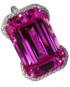 Pink Stone with Pave Diamonds, Clarion Fine Jewelry, Fairfax, VA