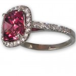 Pink Tourmaline & Diamond Pave Ring, Clarion Fine Jewelry, Fairfax, VA