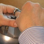 Rami Kanazeh, co-owner of Clarion Fine Jewelry, specializes in the precise art and science of setting stones.